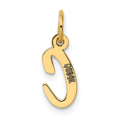 14k Yellow Gold 14k Small Script Letter C Initial Charm