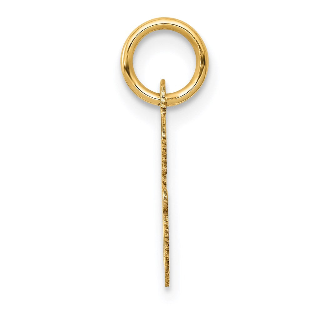14k Yellow Gold 14k Small Script Letter G Initial Charm