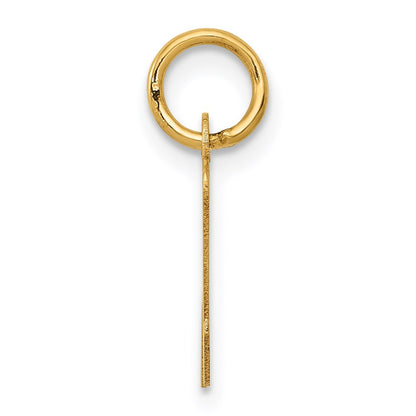 14k Yellow Gold 14k Small Script Letter N Initial Charm