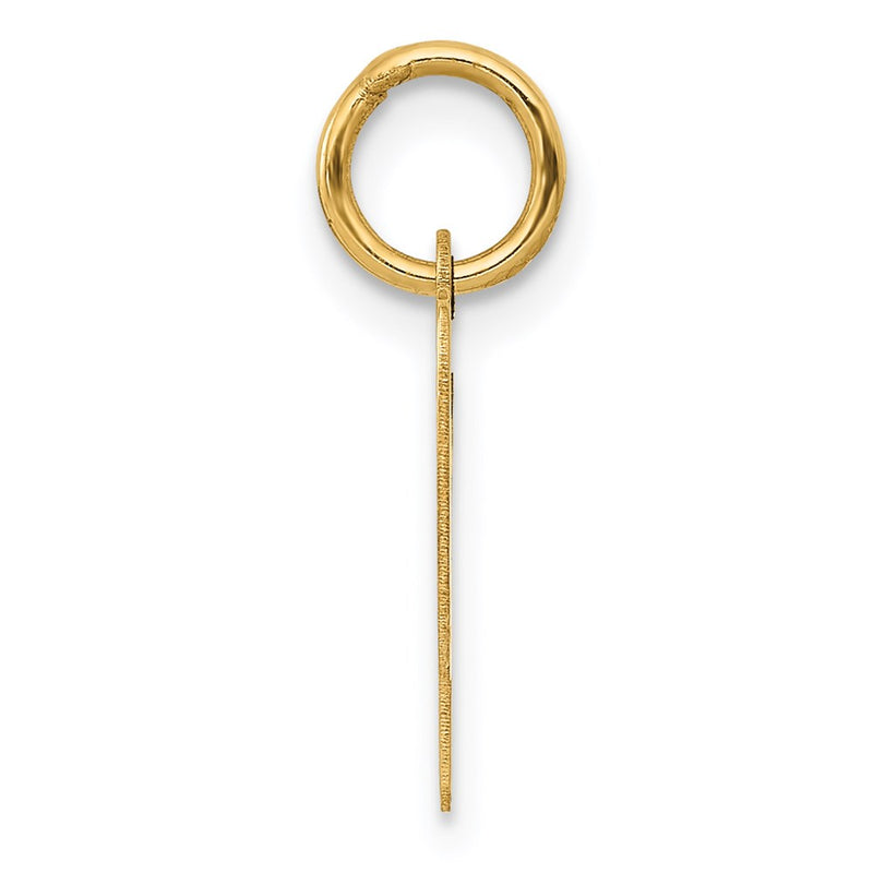 14k Yellow Gold 14k Small Script Letter P Initial Charm