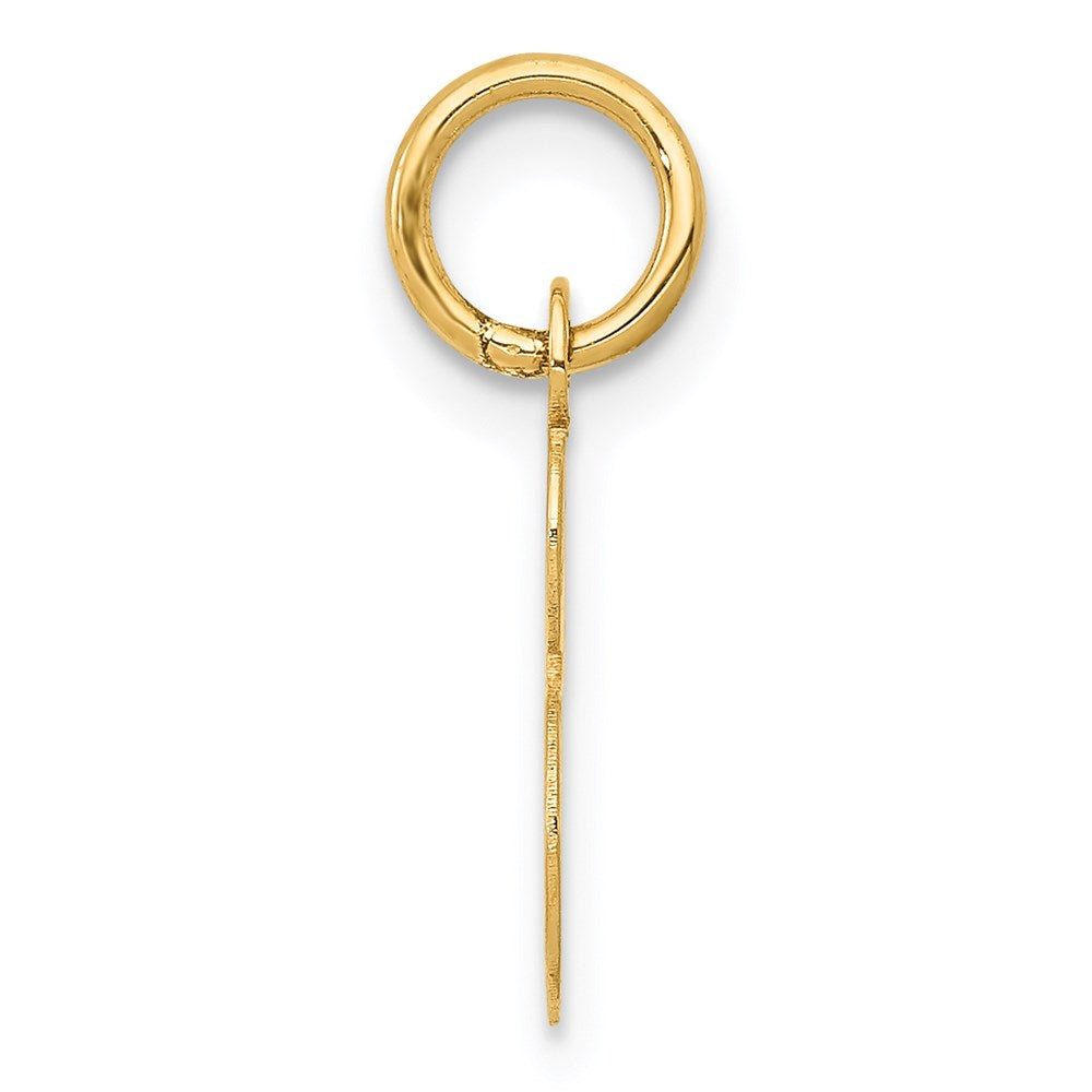 14k Yellow Gold 14k Small Script Letter S Initial Charm