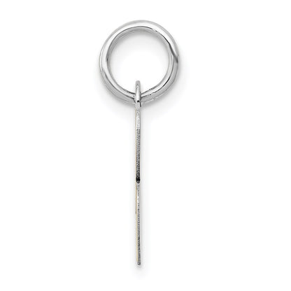 14k White Gold 14k White Gold Small Script Letter B Initial Charm