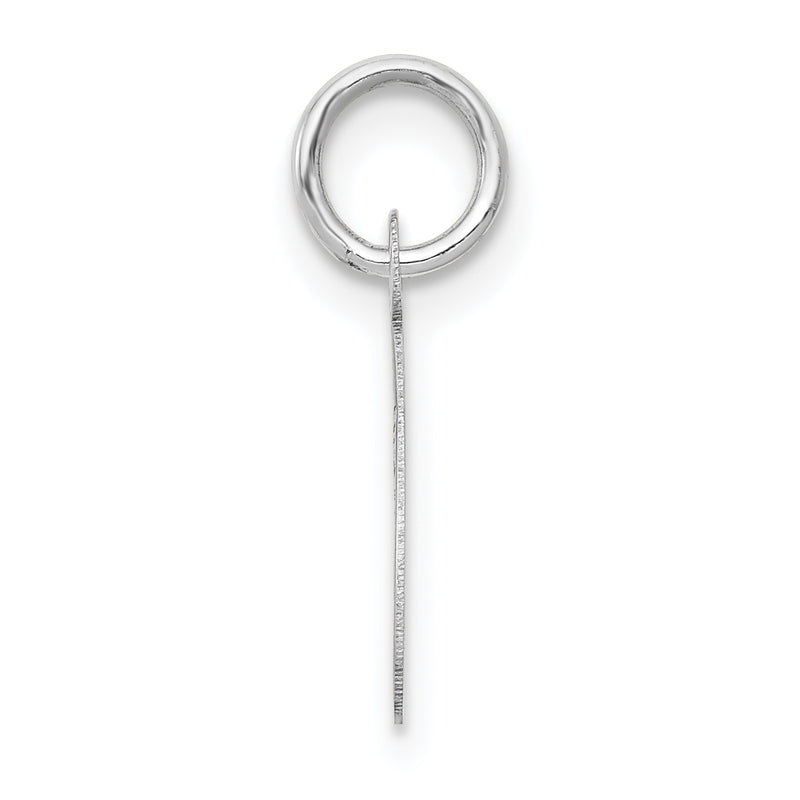 14k White Gold 14k White Gold Small Script Letter C Initial Charm