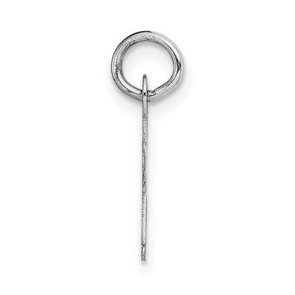 14k White Gold 14k White Gold Small Script Letter I Initial Charm