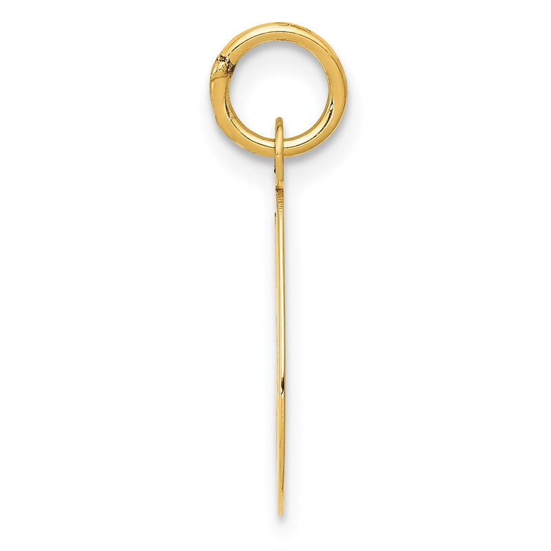 14k Yellow Gold 14k Medium Script Letter G Initial Charm