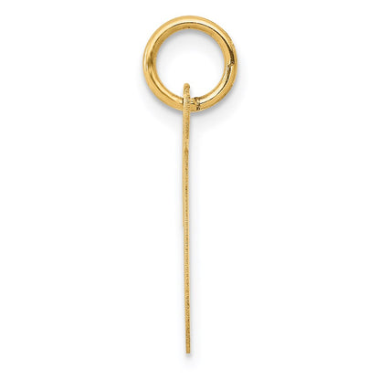 14k Yellow Gold 14k Medium Script Letter T Initial Charm
