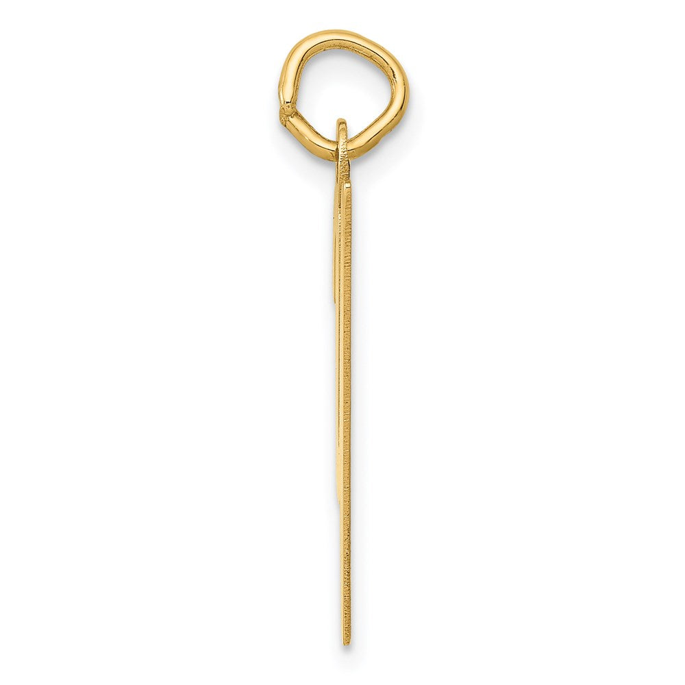14k Yellow Gold 14k Medium Script Letter Y Initial Charm