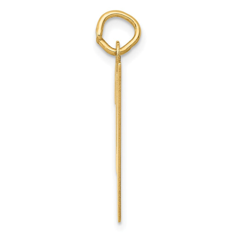 14k Yellow Gold 14k Medium Script Letter Y Initial Charm