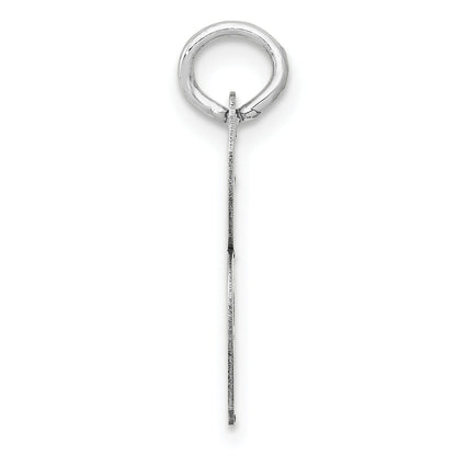 14k White Gold 14k White Gold Medium Script Letter B Initial Charm