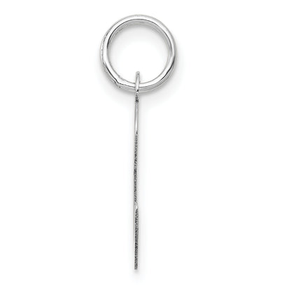 14k White Gold 14k White Gold Medium Script Letter C Initial Charm