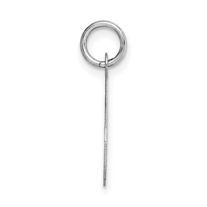 14k White Gold 14k White Gold Medium Script Letter O Initial Charm