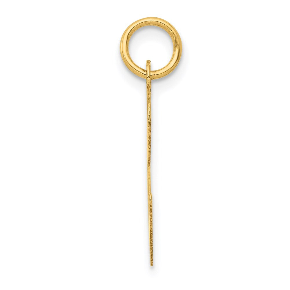 14k Yellow Gold 14k Large Script Letter C Initial Charm