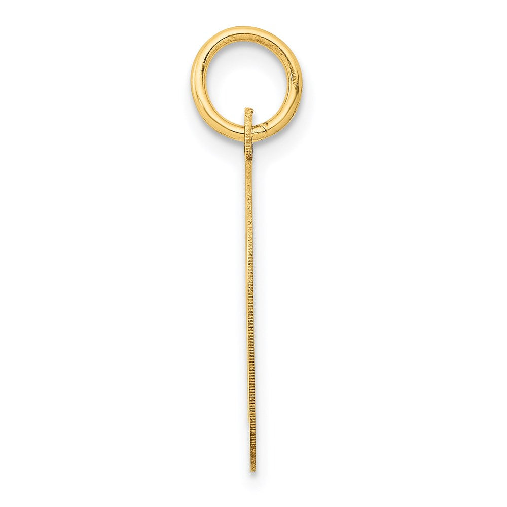 14k Yellow Gold 14k Large Script Letter D Initial Charm