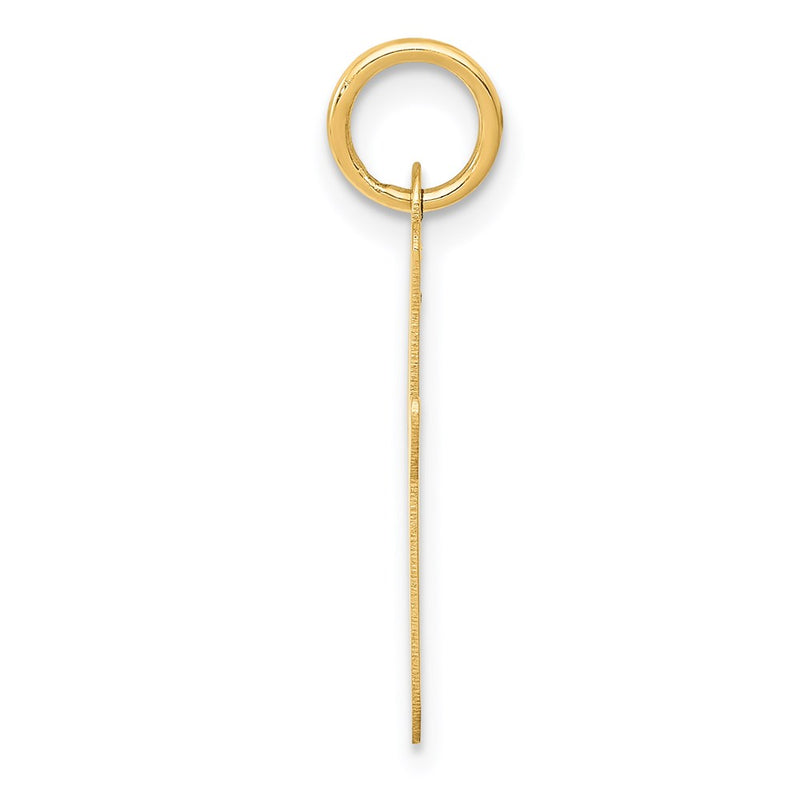 14k Yellow Gold 14k Large Script Letter I Initial Charm