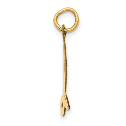 14k Yellow Gold 14k Large Script Letter L Initial Charm
