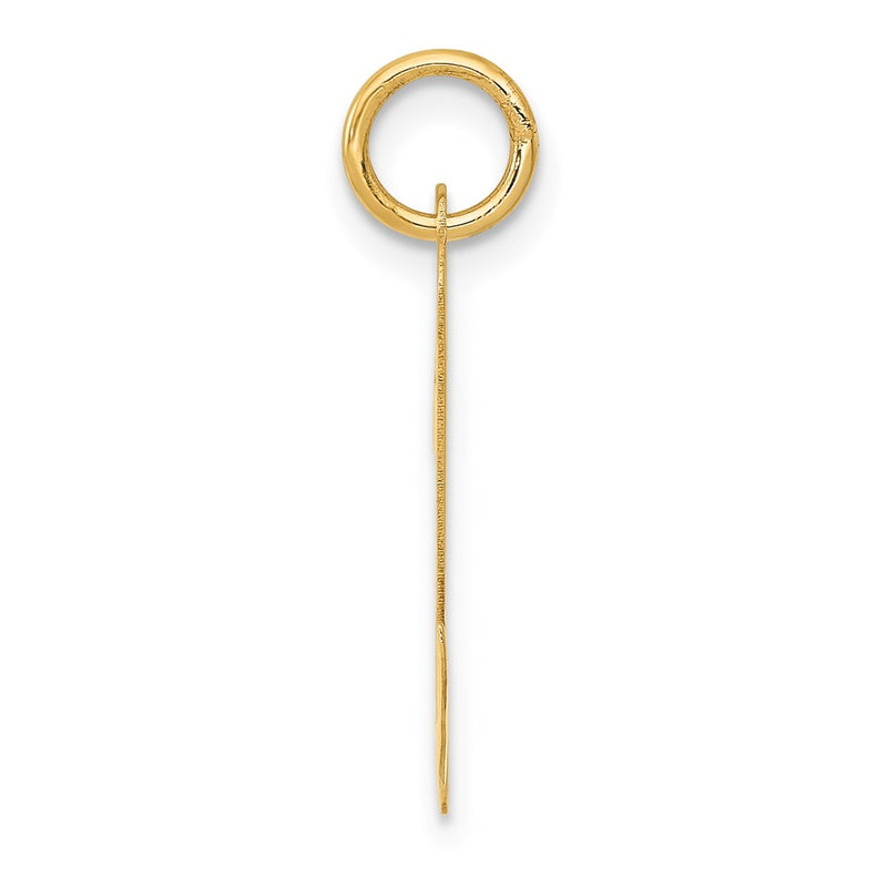 14k Yellow Gold 14k Large Script Letter N Initial Charm