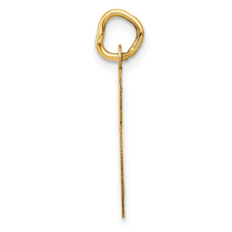 14k Yellow Gold 14k Large Script Letter S Initial Charm