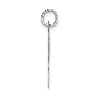 14k White Gold 14k White Gold Large Script Letter F Initial Charm