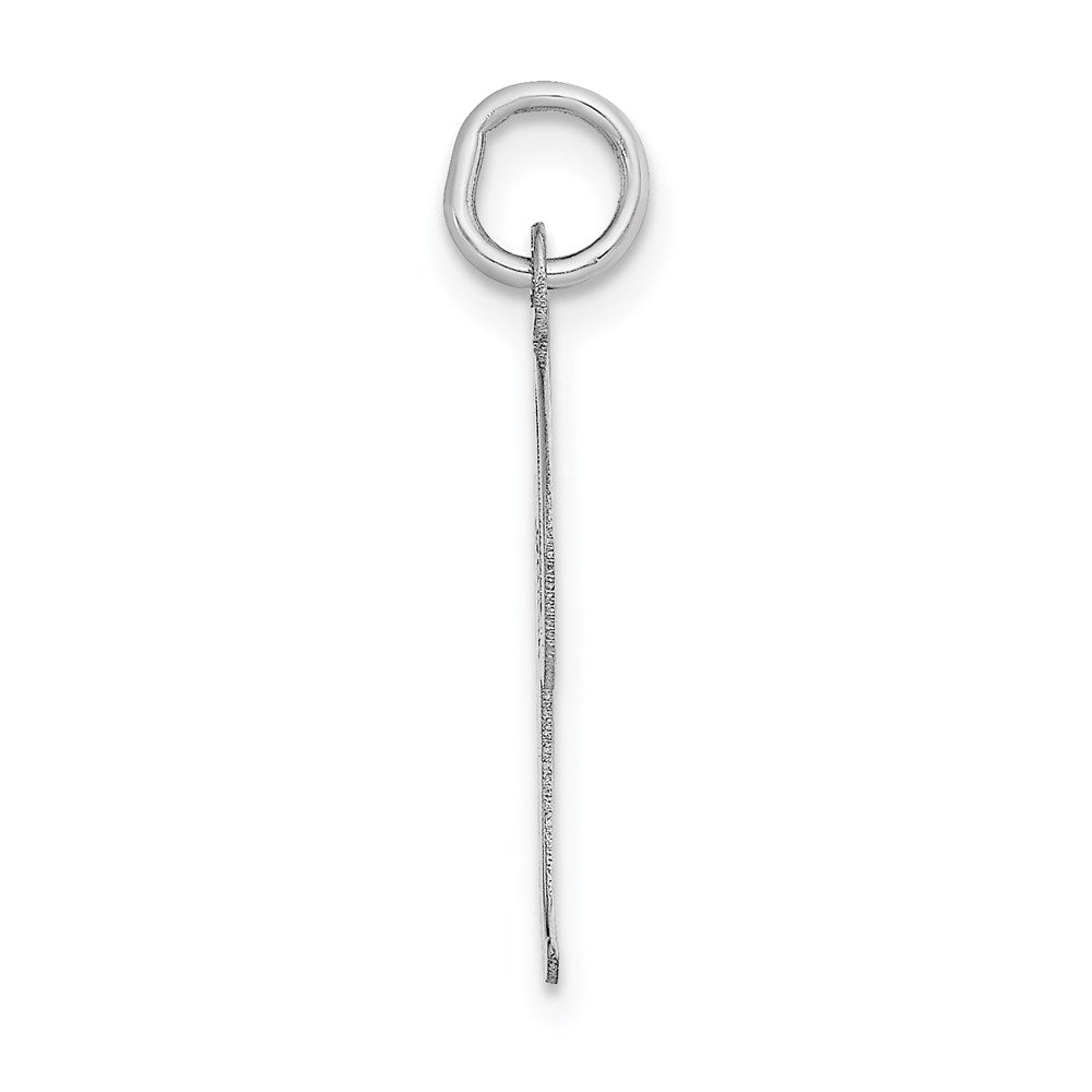 14k White Gold 14k White Gold Large Script Letter I Initial Charm