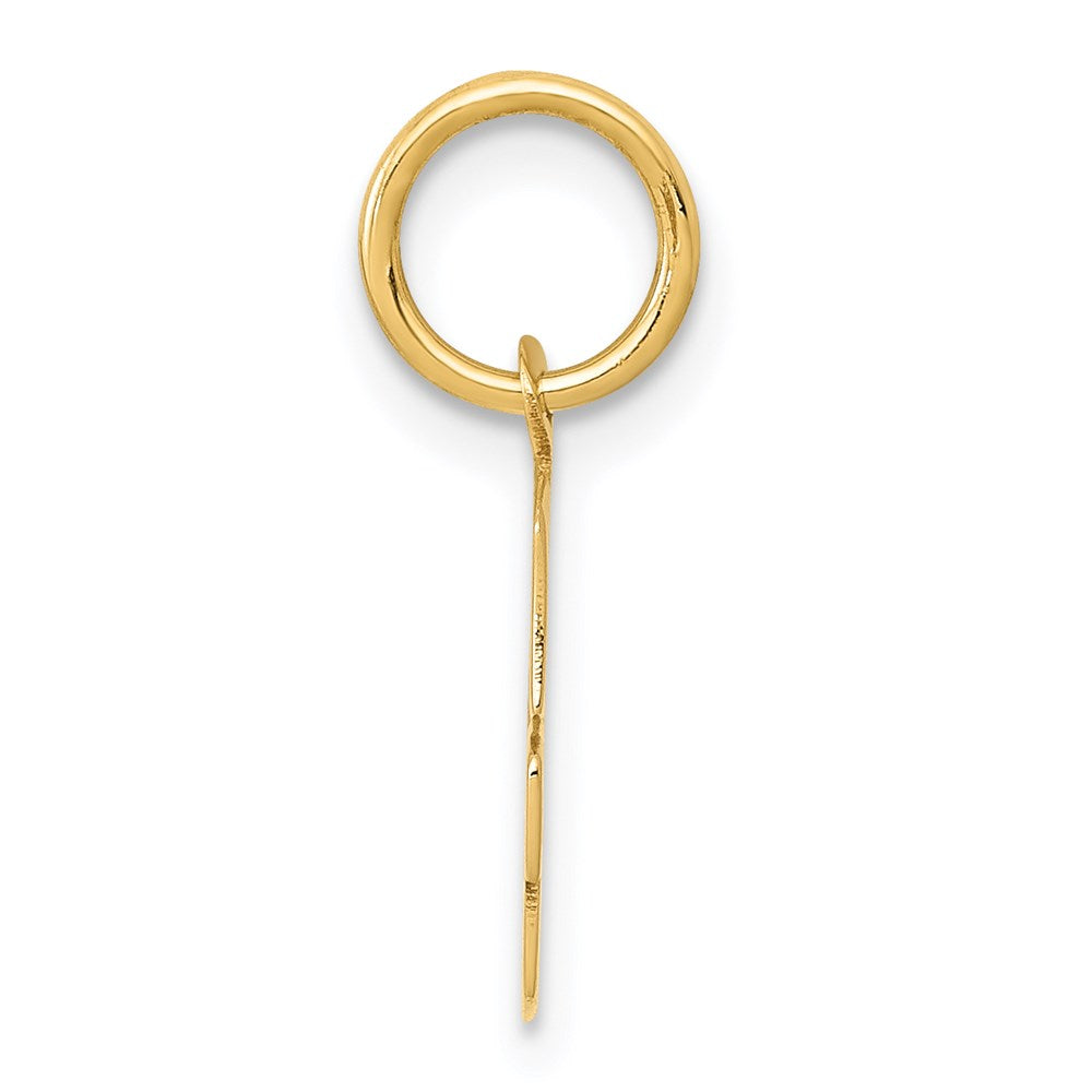 14k Yellow Gold 14k Small Block Letter G Initial Charm