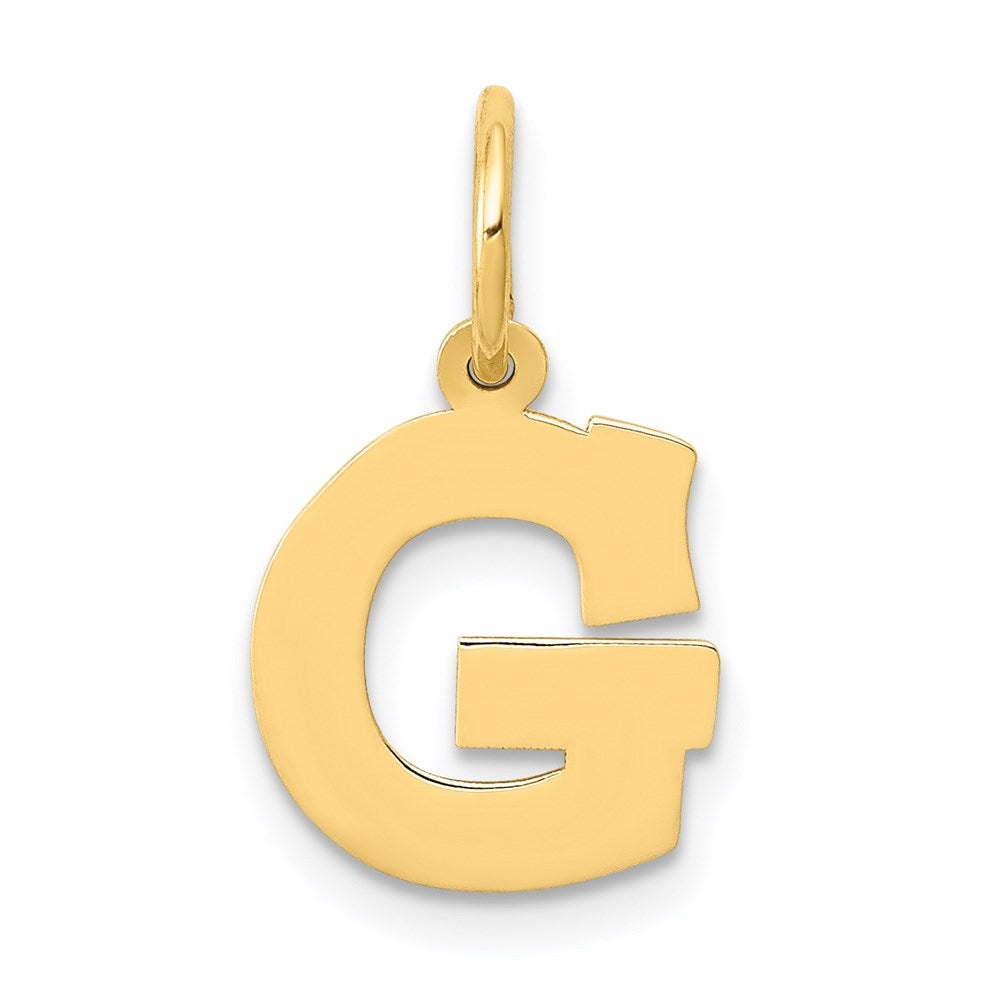 14k Yellow Gold 14k Small Block Letter G Initial Charm