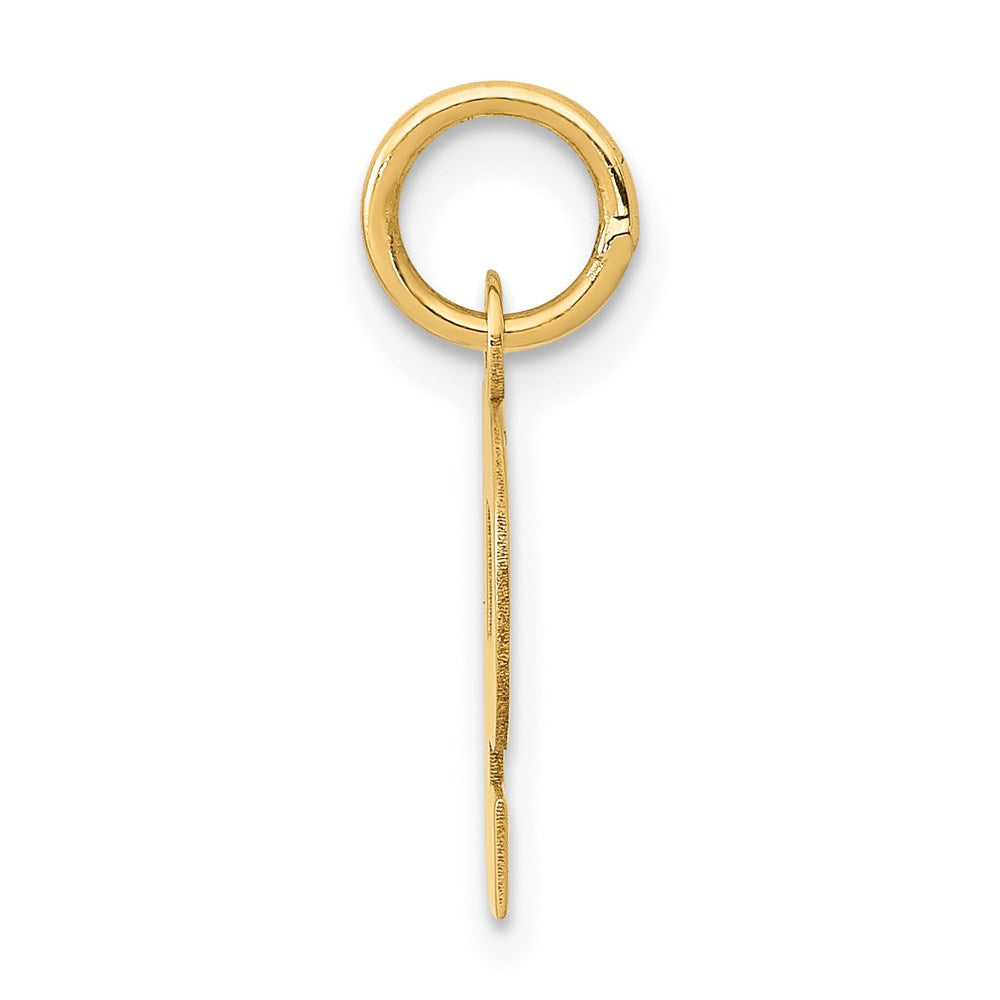 14k Yellow Gold 14k Small Block Letter P Initial Charm