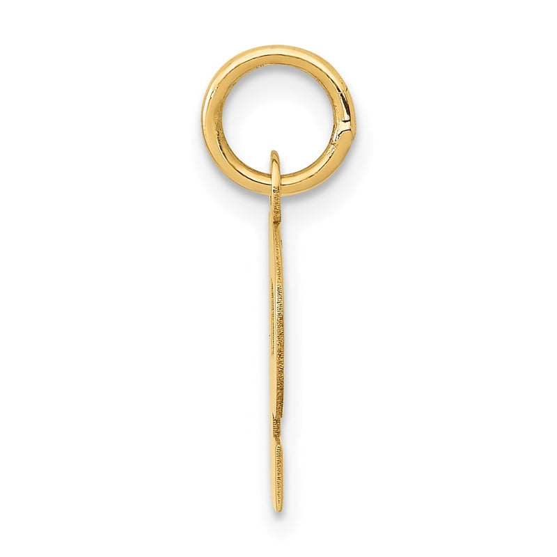 14k Yellow Gold 14k Small Block Letter P Initial Charm