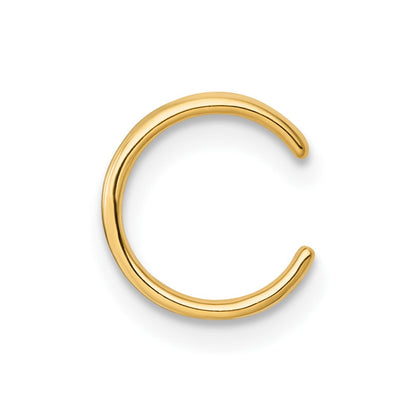 14K Yellow Gold Polished 3 Row Single Ear Cuff