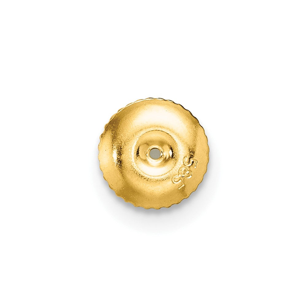 14k Yellow Gold 1 ctw Certified Lab Grown Diamond VS/SI+ G+ Round 4 Prong Heavy Wt. Screwback Stud Earrings