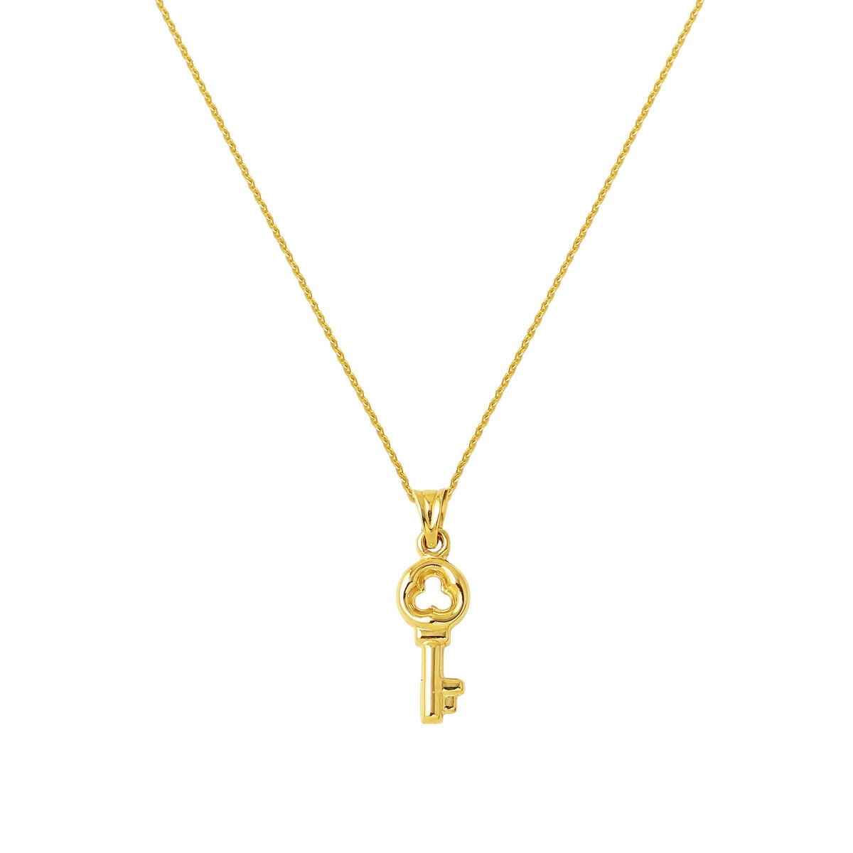 14K Yellow Gold Key Necklace