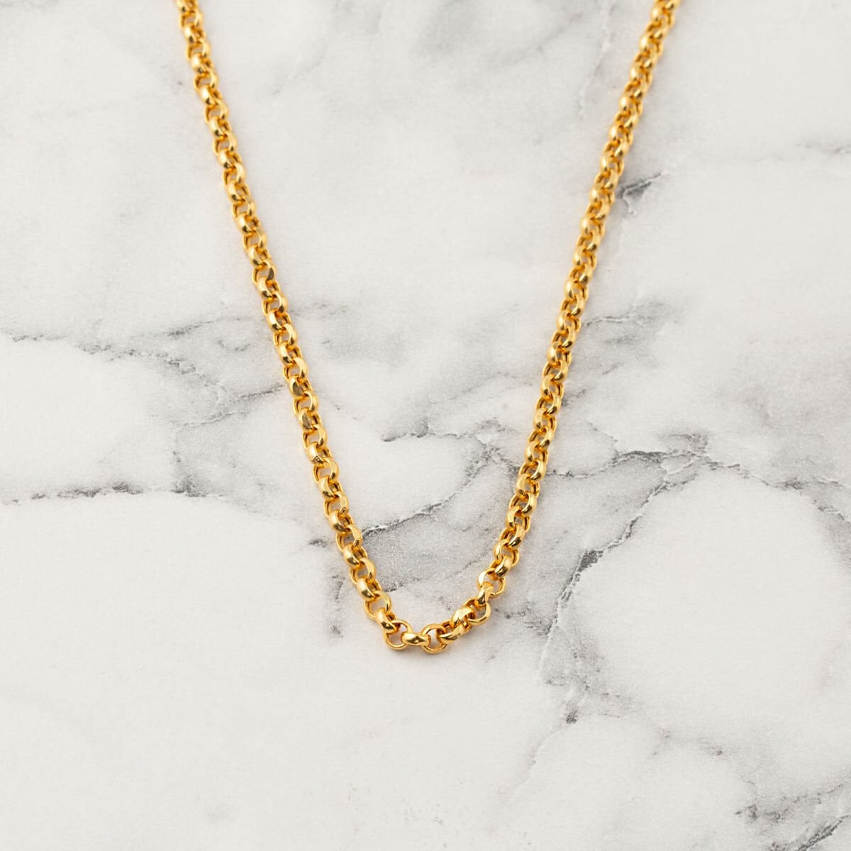 14K Green Gold Hoop Chain
