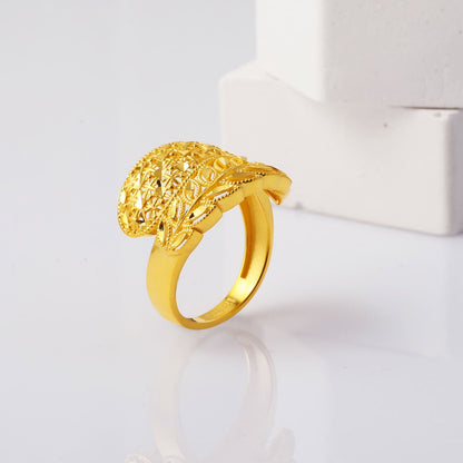 14K Yellow Gold Harvest Wheat Ring