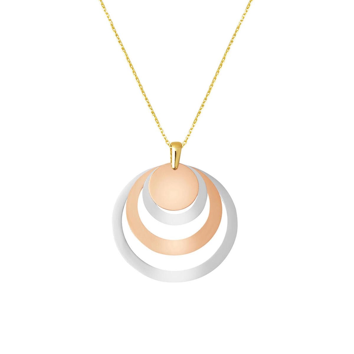 14K White Gold Personalized Hoop Name Necklace
