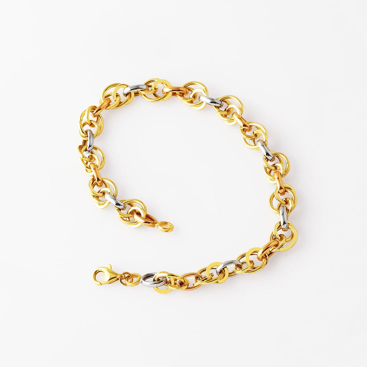14K Yellow Gold Hoop Hallow Bracelet (4.5 g)
