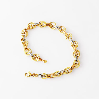 14K Yellow Gold Hoop Hallow Bracelet (4.5 g)