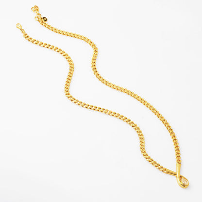 14K Yellow Gold 1.25 Ct Moissanite Necklace
