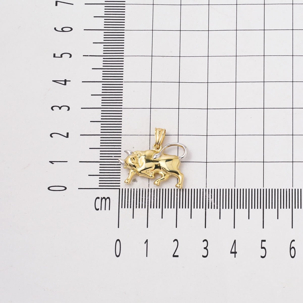 14K Yellow Gold Taurus Zodiac Pendant