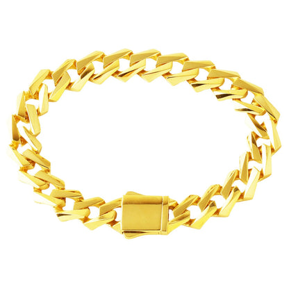 14K Yellow Gold Italian Curb Bracelet (11.68 g)