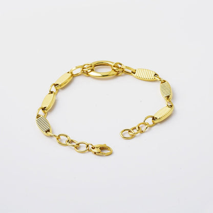 14K Yellow Gold Modern Minimalist Bracelet
