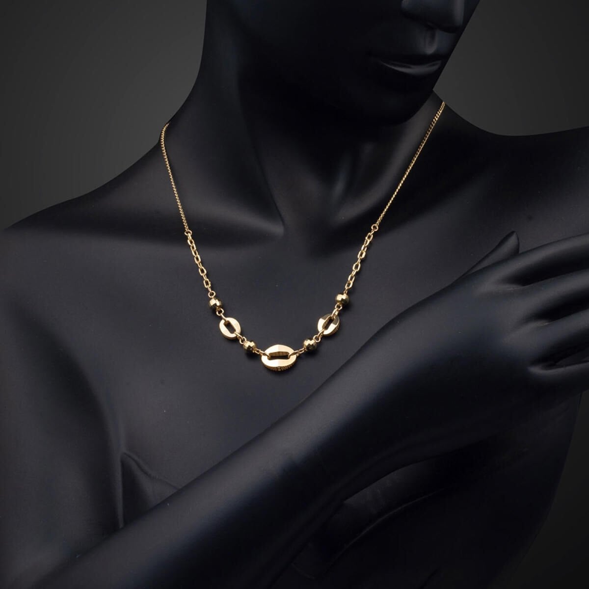 14K Yellow Gold Sparkle Chain Necklace
