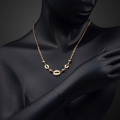 14K Yellow Gold Sparkle Chain Necklace