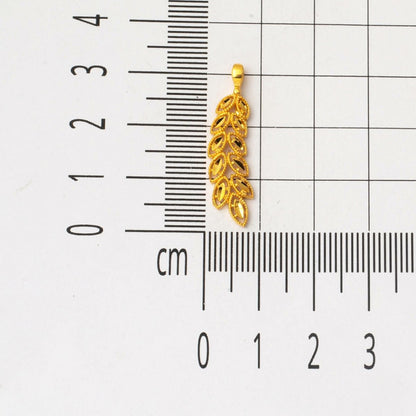 22K Yellow Gold Wheat Chain Necklace