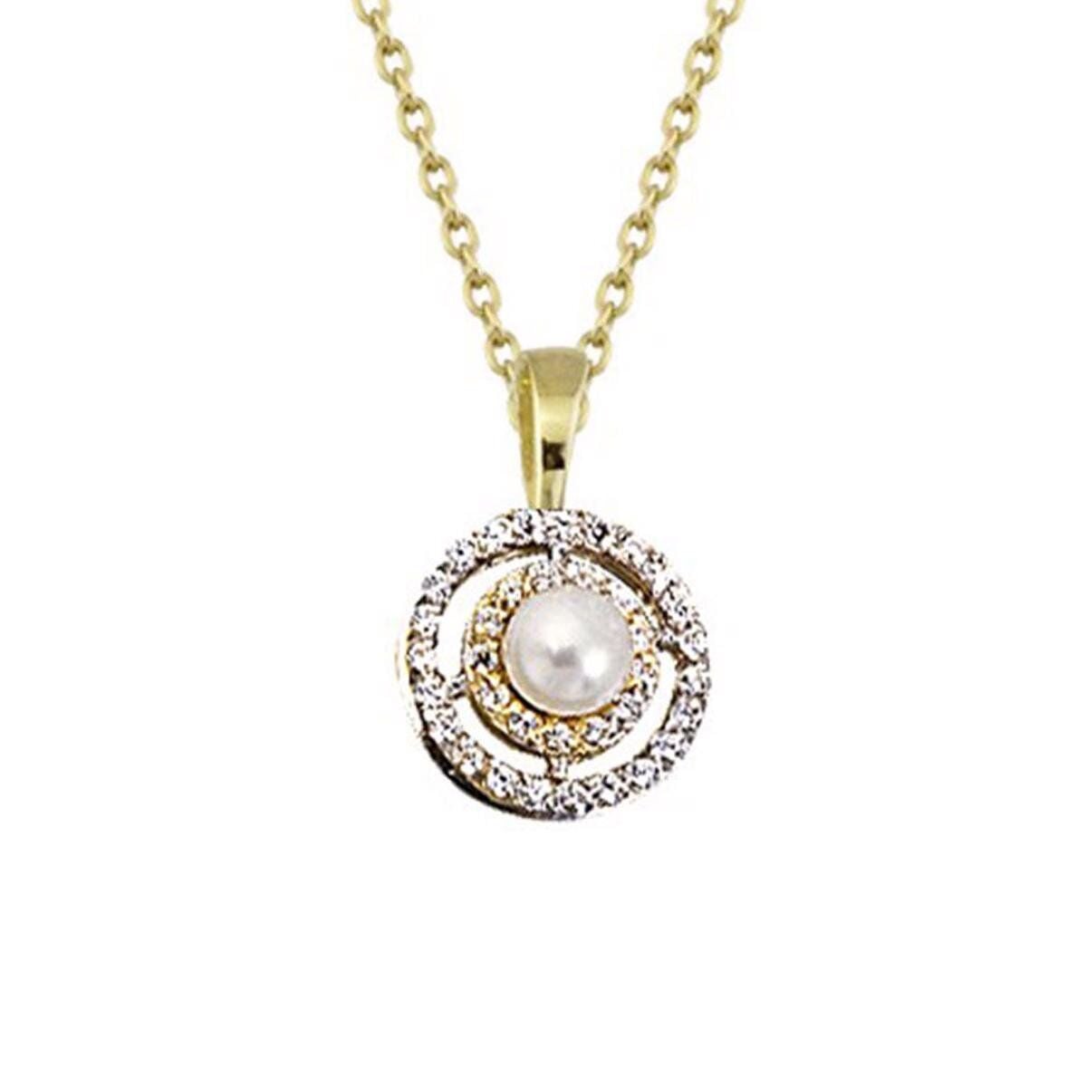 14K Yellow Gold Asti Pearl Jewelry Set