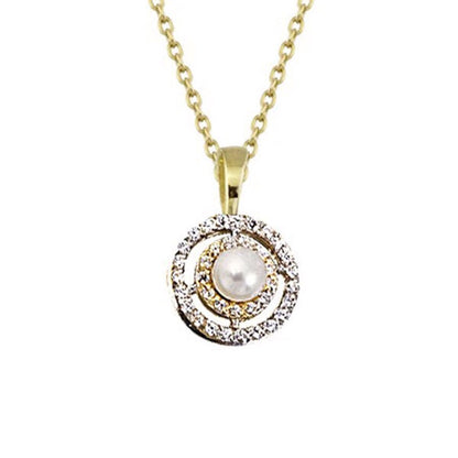 14K Yellow Gold Asti Pearl Jewelry Set