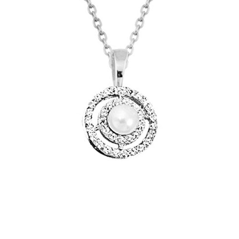 14K White Gold Asti Pearl Necklace (1.5 g)