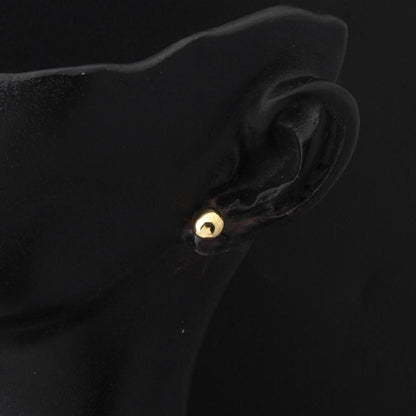 14K Yellow Gold Mirror Mini Ball Earrings
