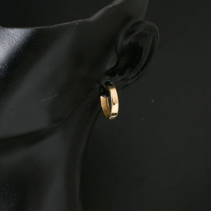 14K Yellow Gold Ajda Thick Hoop Earrings
