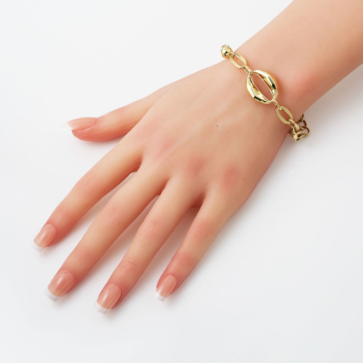 14K Yellow Gold Italian Design Chain Bracelet