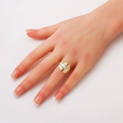 14K Yellow Gold Double Colored Ring