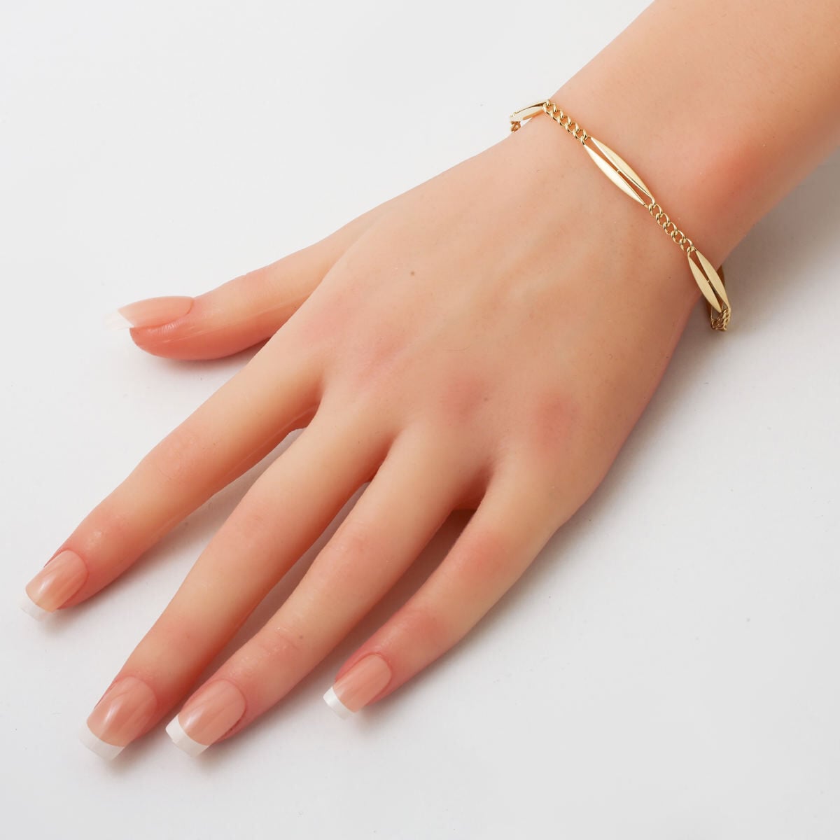 14K Yellow Gold Marquise Chain Italian Design Set